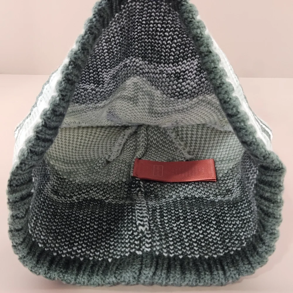 BUNDLE - Hunter Hat Beanie & Glove Set Green Multi Fair Isle Cottagecore Gift